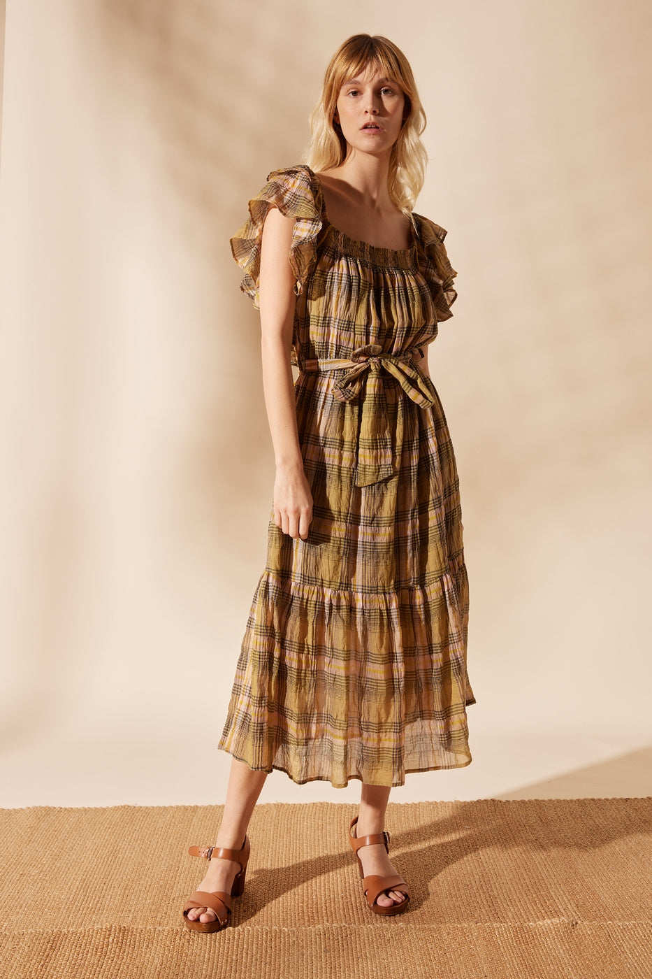 Odilon Dress - Khaki