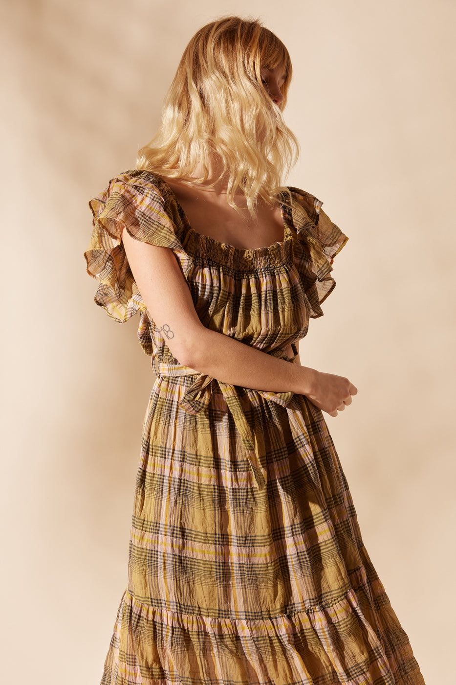 Odilon Dress - Khaki