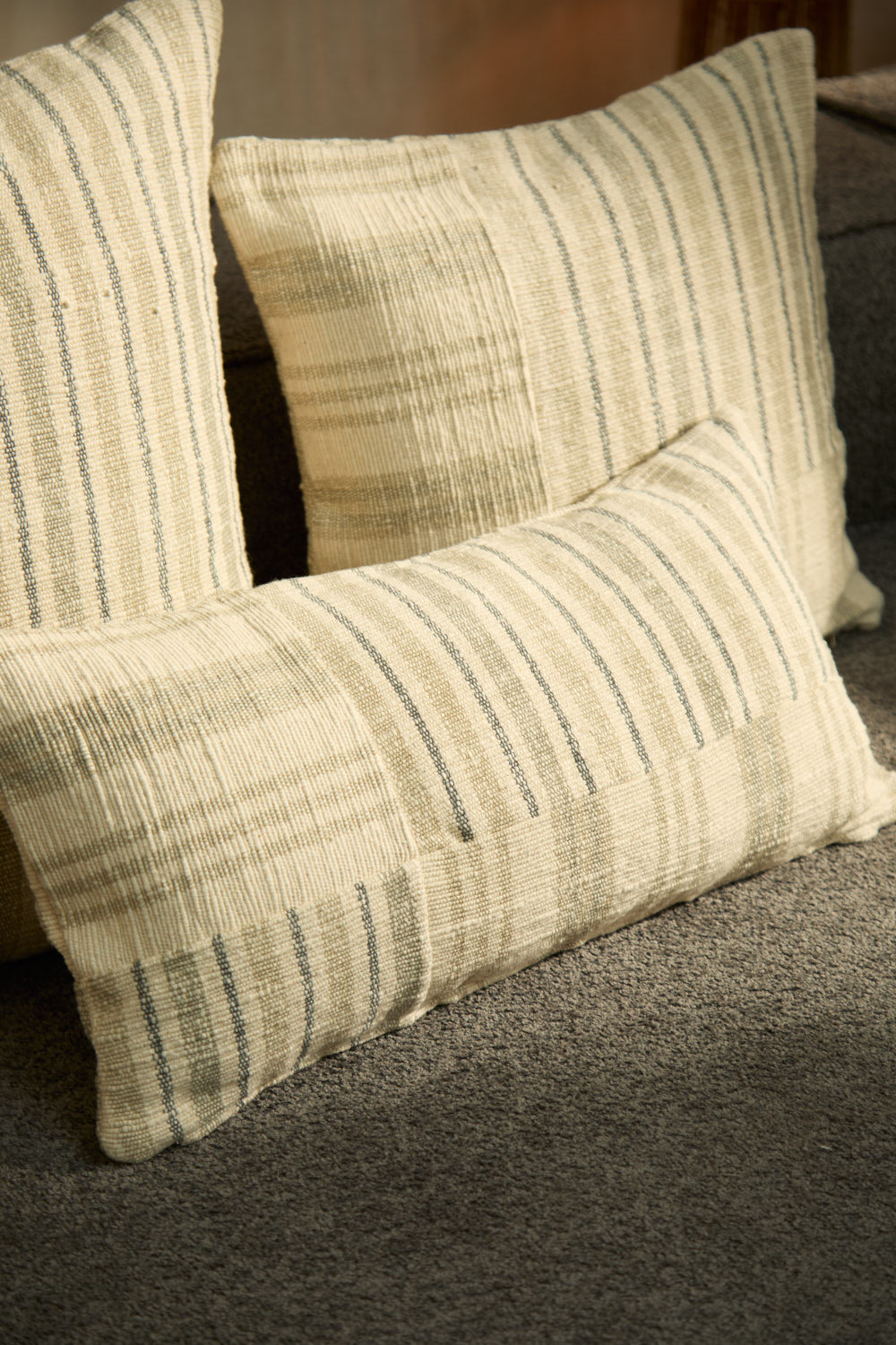 Housse De Coussin Bacoli - Gris Fonce
