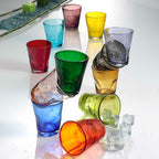 Eolo - Lot De 6 Verres À Eau - H10 Cm - Coloris Assortis