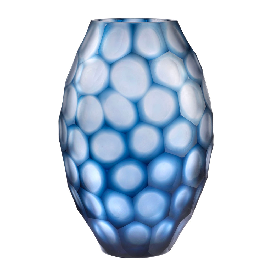 Geode - Vase Ovale - Bleu