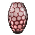 Geode - Vase Ovale - H31 Cm - Rouge