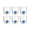 Savana Family Monsieur Savane - Lot De 6 Verres Décorés - H9,3 Cm