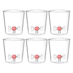Candies Candy - Set of 6 Decorated Glasses