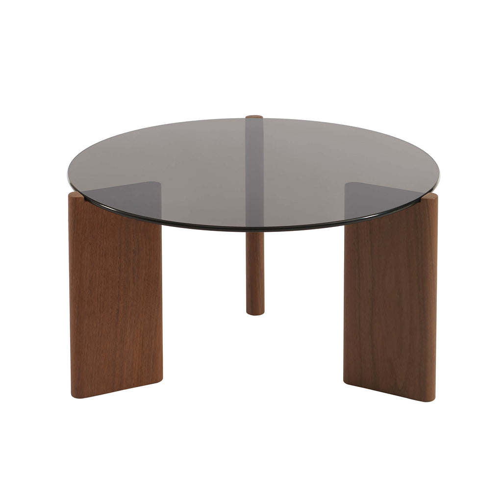 Olie - Table Basse - Verre Trempé - Noir
