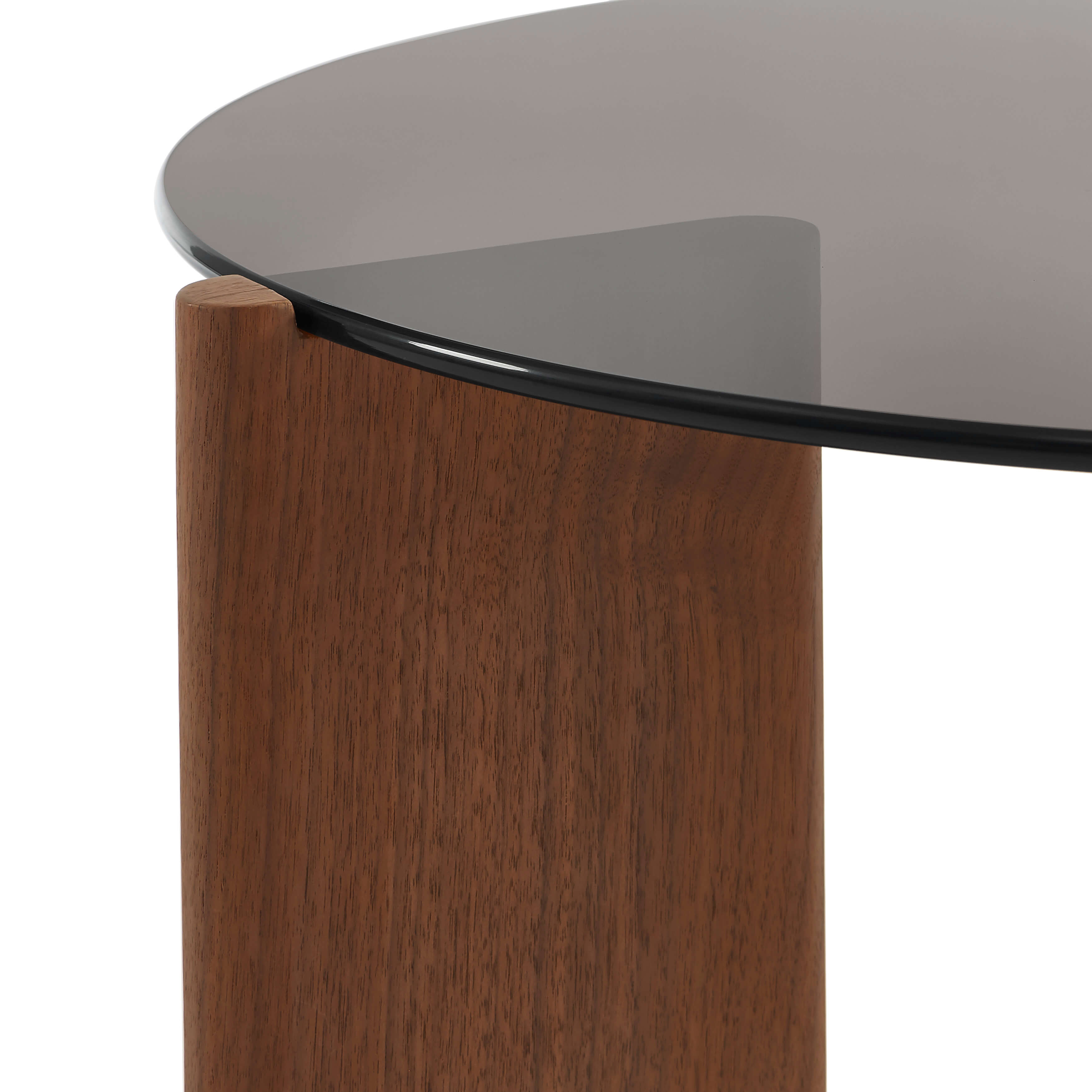 Olie - Table Basse - Verre Trempé - Noir