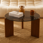 Olie - Coffee Table - Tempered Glass - Black