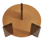 Olie - Table Basse - Caramel Et Placage Noyer