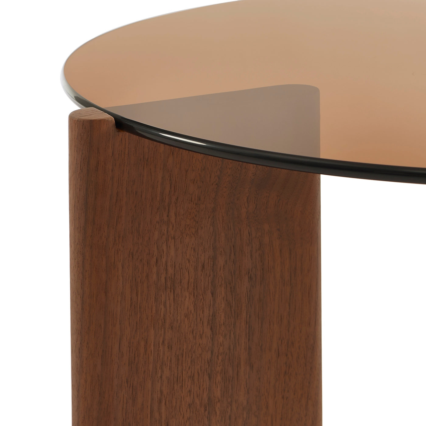 Olie - Table Basse - Caramel Et Placage Noyer