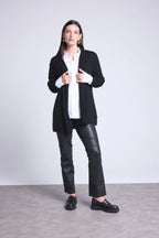 Cárdigan tubular Ophelia - Negro - Mujer