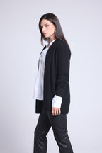 Cárdigan tubular Ophelia - Negro - Mujer