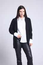 Cárdigan tubular Ophelia - Negro - Mujer