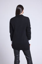 Cárdigan tubular Ophelia - Negro - Mujer