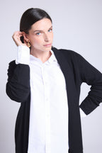 Cárdigan tubular Ophelia - Negro - Mujer