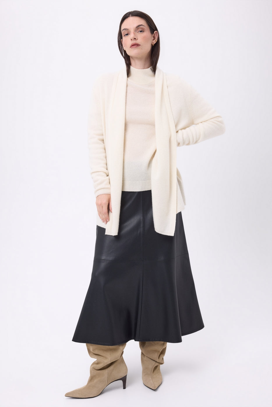Gilet Tube Ophelia - Blanc - Femme