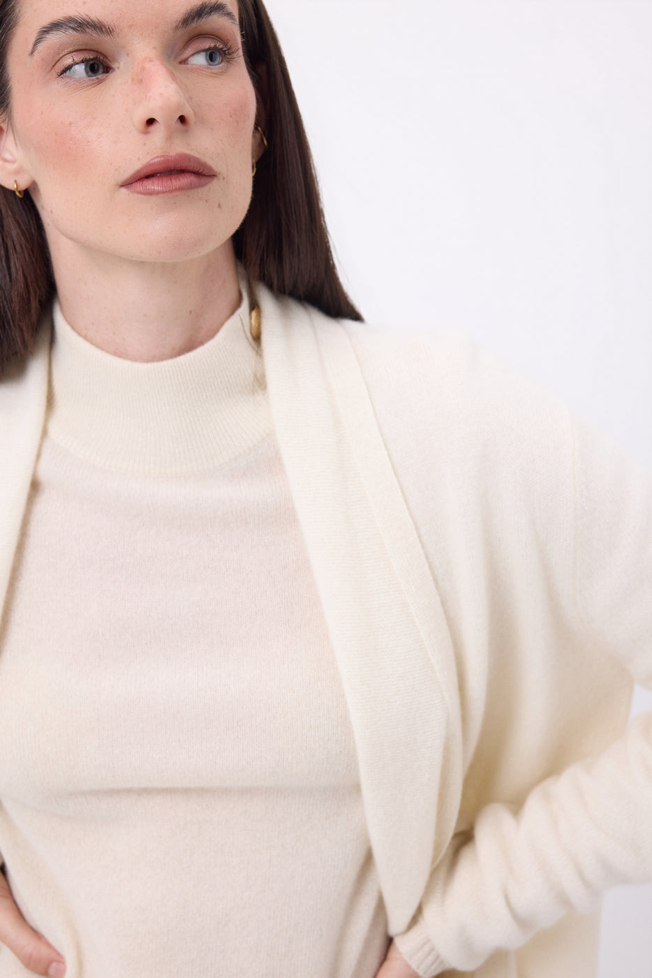 Gilet Tube Ophelia - Blanc - Femme