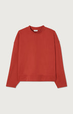 American Vintage - Sweat ML Col Rond - Noyer - Femme