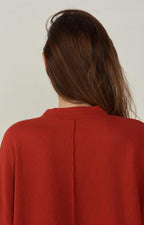 American Vintage - Sweat ML Col Rond - Noyer - Femme