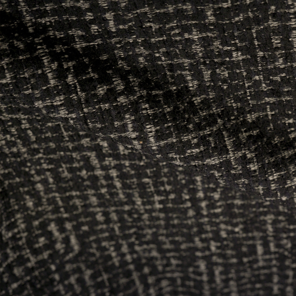 Bento - Lot De 2 Chaises Pour Ilot Central En Tissu Texturé Noir