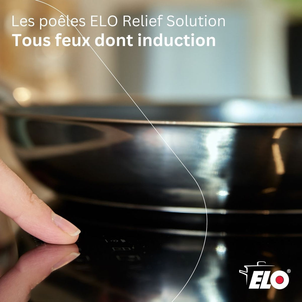 Poêle En Acier Inoxydable 18/10 Elo Relief Solution - Aluminium