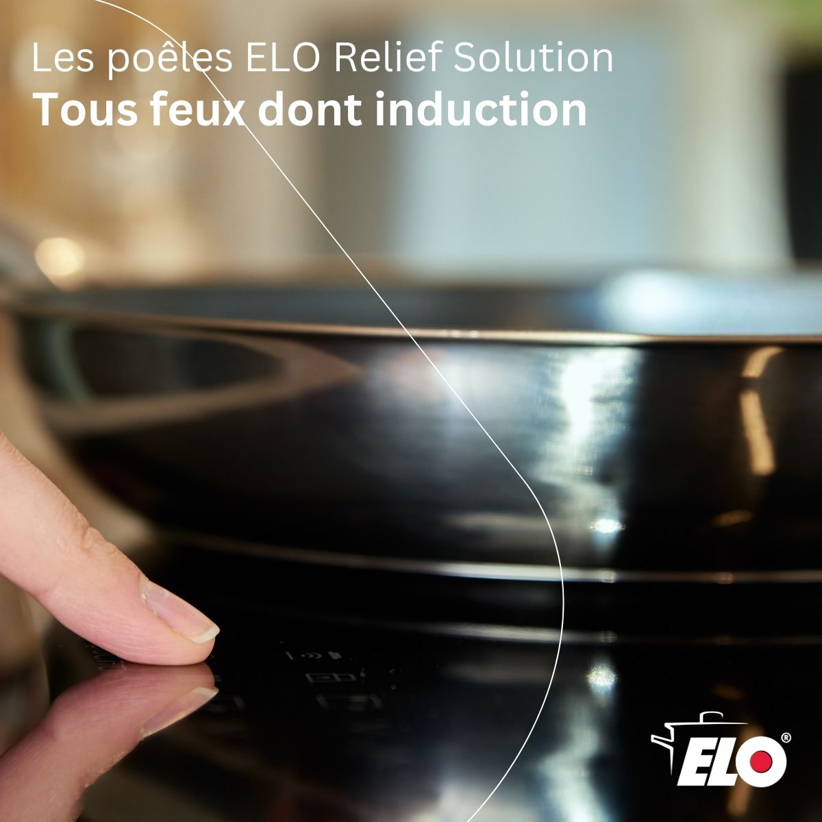 Poêle En Acier Inoxydable 18/10 Elo Relief Solution - Aluminium