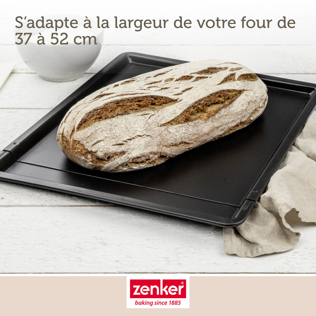 Plaque À Pâtisserie Extensible Zenker Black Metallic - Noir