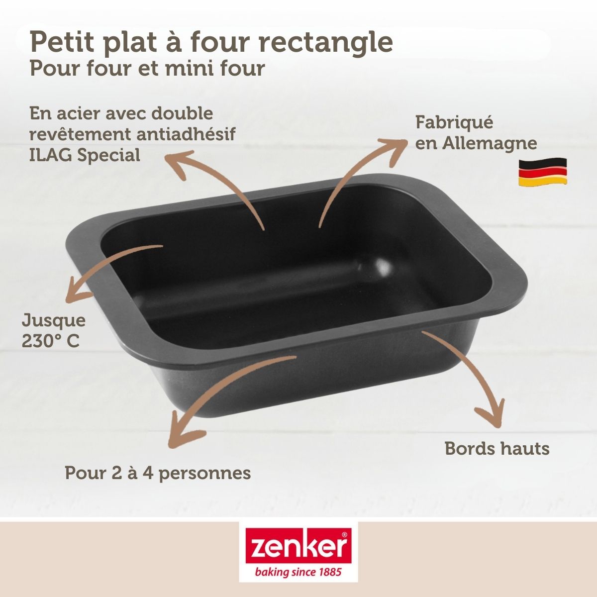 Plat À Four Zenker Spécial Cooking - Noir