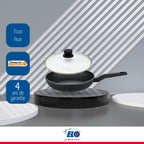 Padella Con Coperchio Elo Granit Solution - Nero