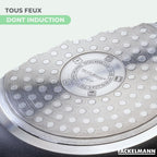 Poêle Aluminium Revêtement Céramique Antiadhésif Sans Pfas Fackelmann Brandao - Noir/Vert