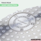 Gril Aluminium Revêtement Céramique Antiadhésif Sans Pfas Fackelmann Brandao - Noir/Vert