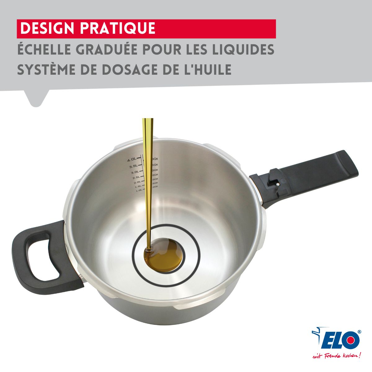 Autocuiseur Vapeur En Acier Inoxydable 18/10 Elo Mistral Premium - Aluminium