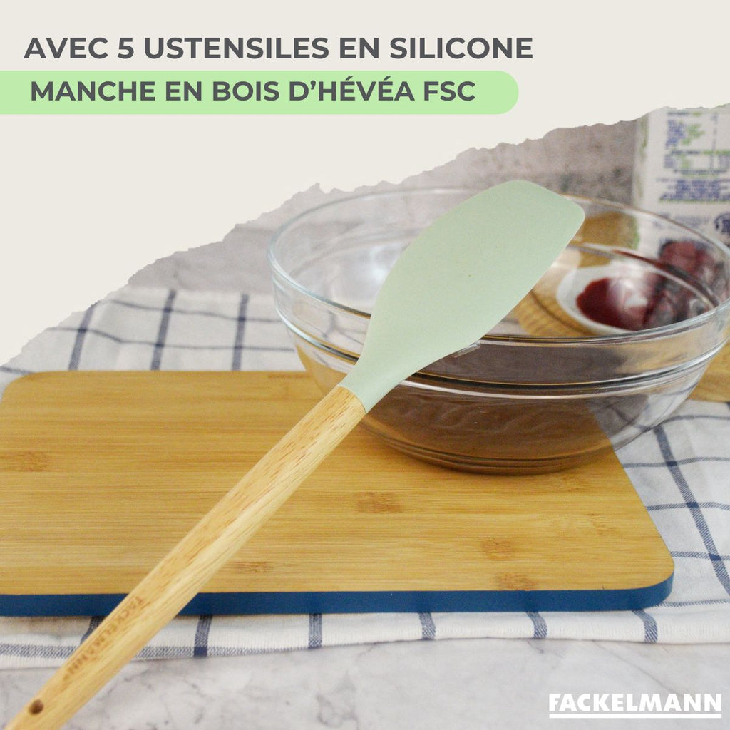 Batterie De Cuisine Avec 3 Faitouts Et 3 Casseroles Et 2 Poêles Sans Pfas Fackelmann Généva Brillant Ocean - Inox/Noir