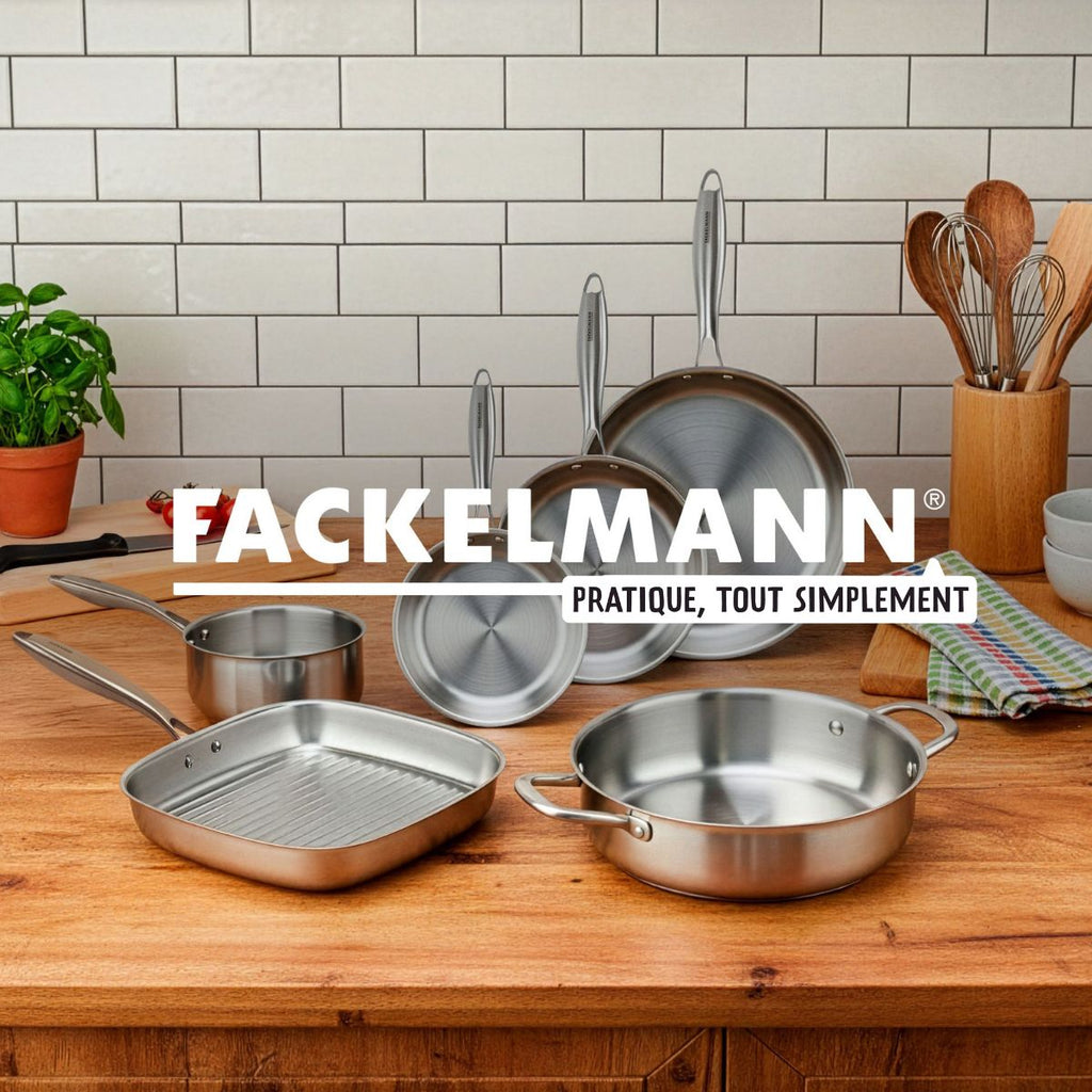 Casseruola Alta In Acciaio Inox 18/10 Triply Fackelmann Vita3 - Inox