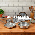 Wok In Acciaio Inox 18/10 Triply Fackelmann Vita3 - Inox