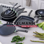 Casserole Aluminium Revêtement Céramique Antiadhésif Sans Pfas Fackelmann Brandao - Noir/Vert