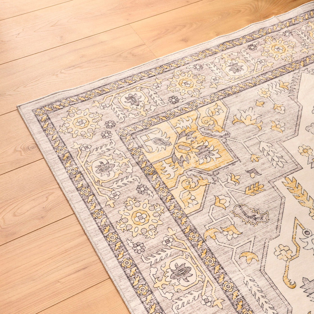 Ottoman - Tapis D'Intérieur - Polyester - Jaune