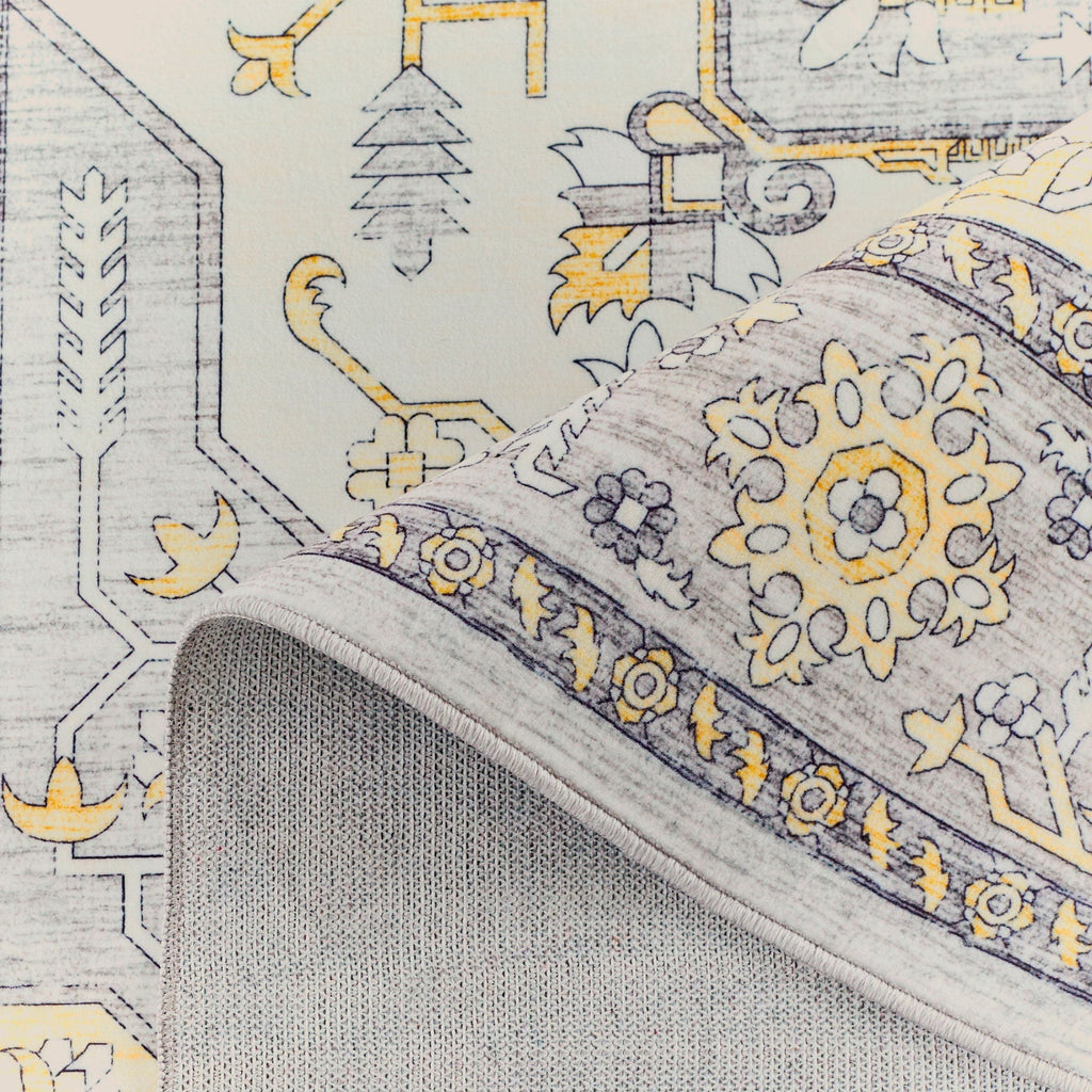 Ottoman - Tapis D'Intérieur - Polyester - Jaune