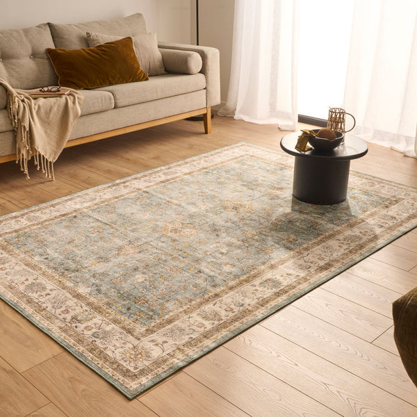 Ottoman - Indoor Rug - Polyester - Turquoise