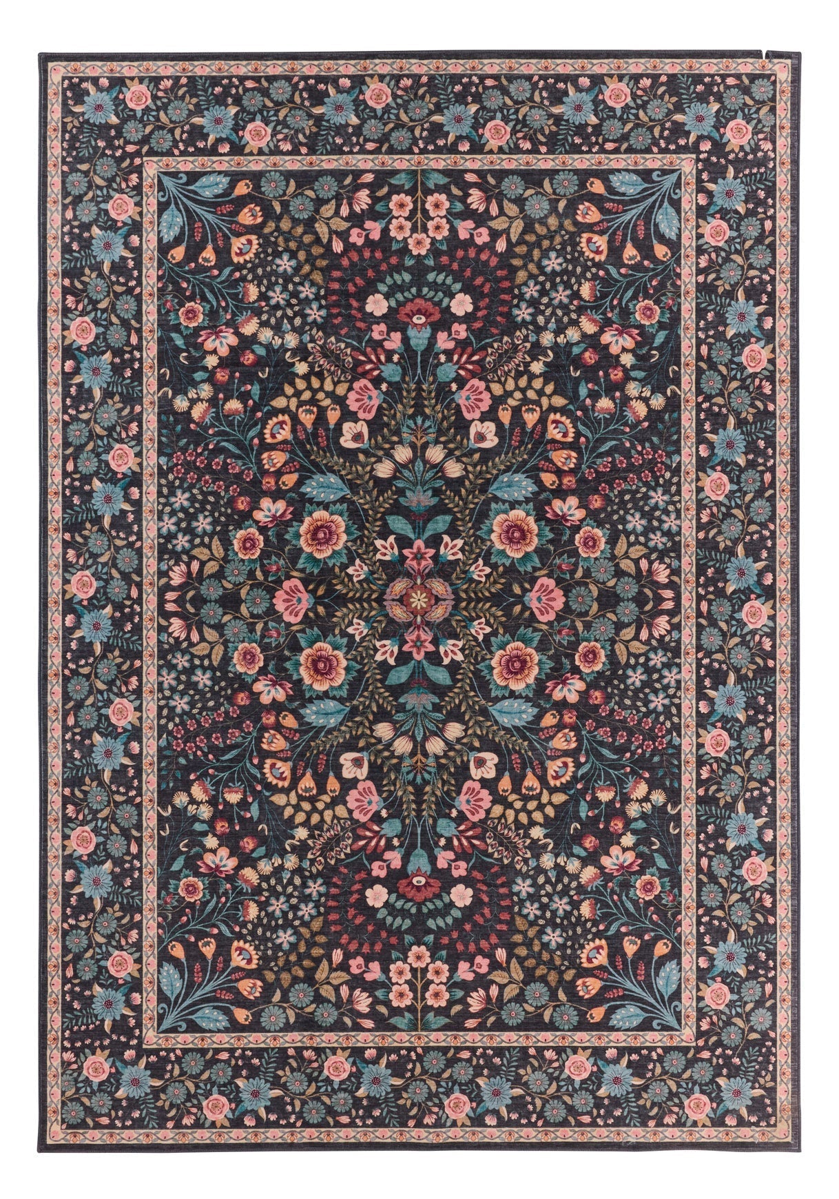Ottoman - Tapis D'Intérieur - Polyester - Noir