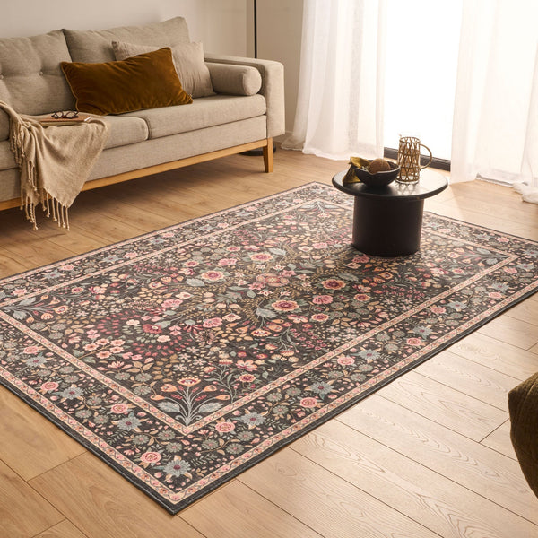 Ottoman - Indoor Rug - Polyester - Black