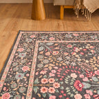 Ottoman - Tapis D'Intérieur - Polyester - Noir