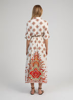 Robe Longue Ovintala Diwan Orange