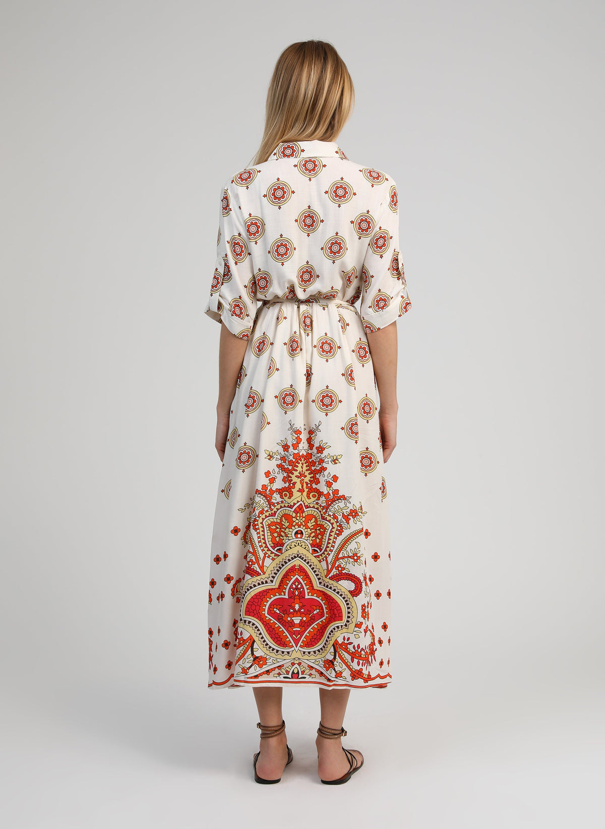 Robe Longue Ovintala Diwan Orange