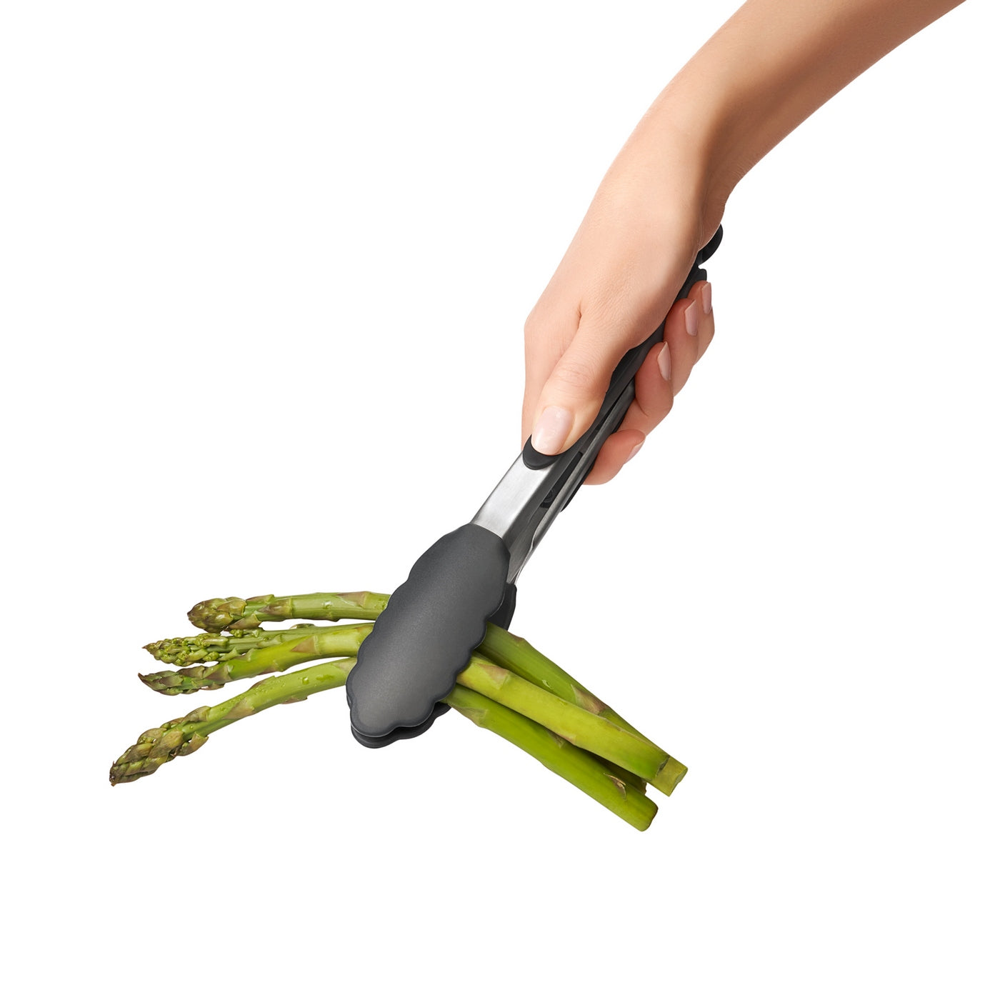 Pinzas para Servir Acero y Silicona 22 Cm