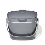 Gray Kitchen Compost Bin 6.6 L