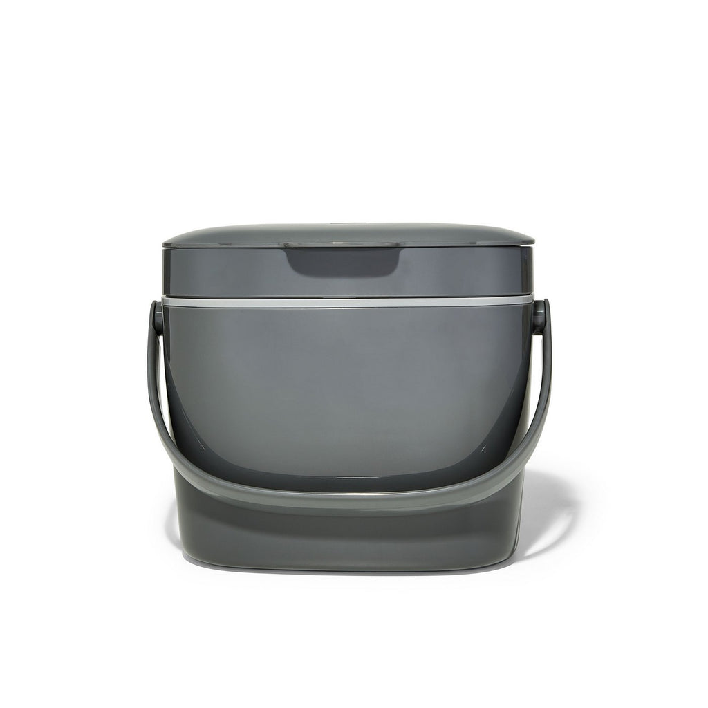 Gray Kitchen Compost Bin 6.6 L