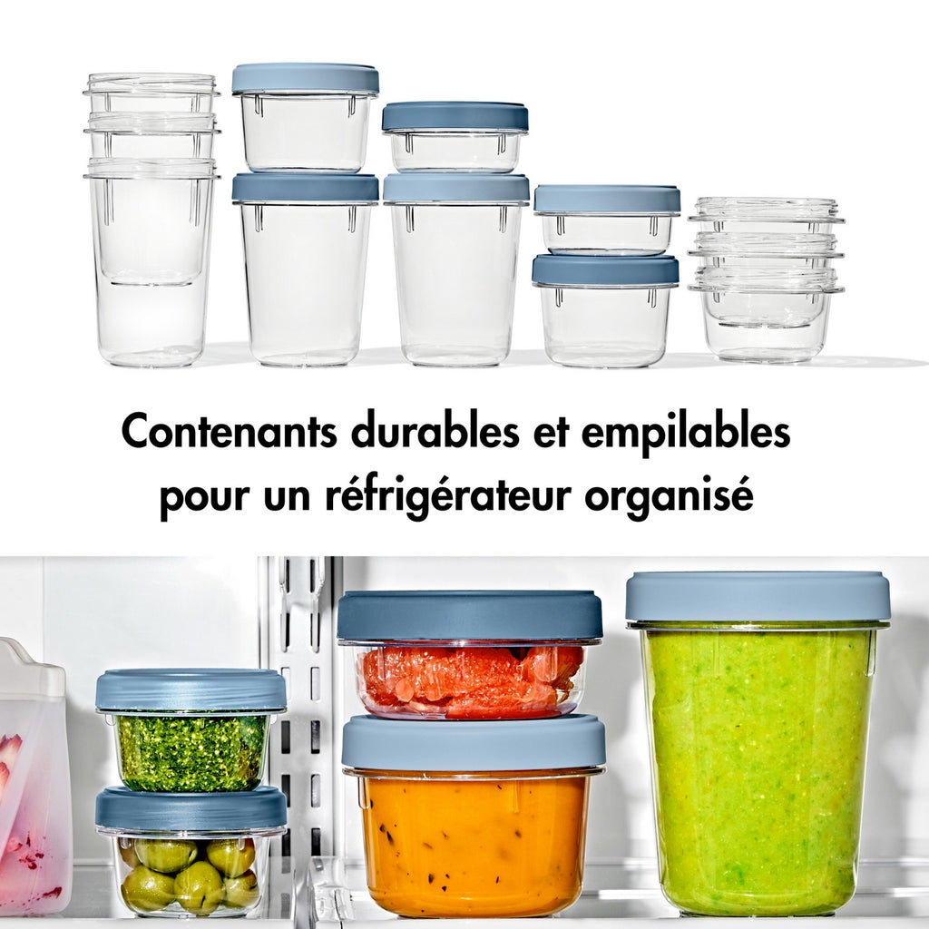 Lote: 4 Cajas de Almacenamiento Twist & Stack (2X 550Ml + 2X 350 Ml)