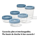 Lote: 4 Cajas de Almacenamiento Twist & Stack (2X 550Ml + 2X 350 Ml)