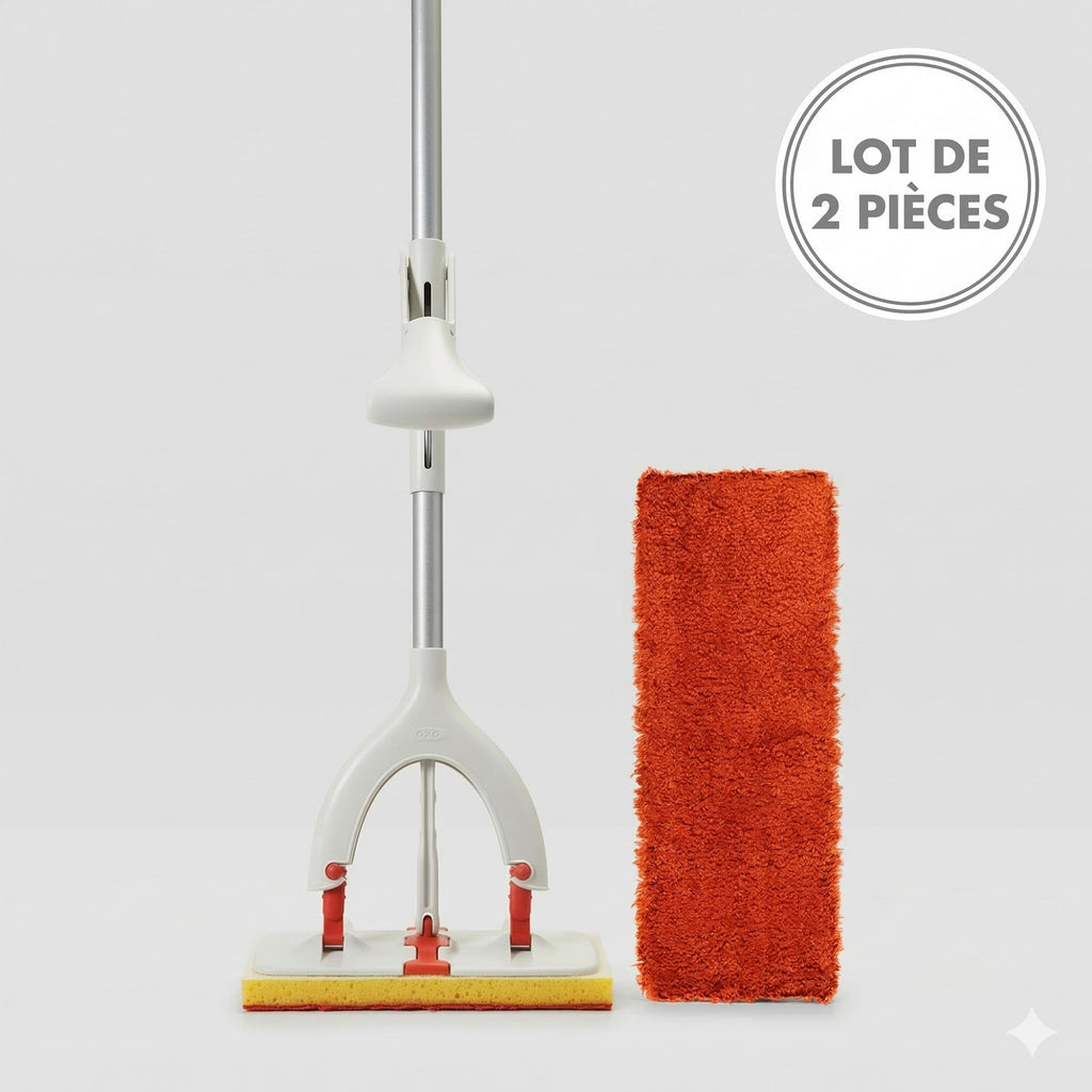 Lot: 1 Microfiber Mop + 1 Spare Microfiber