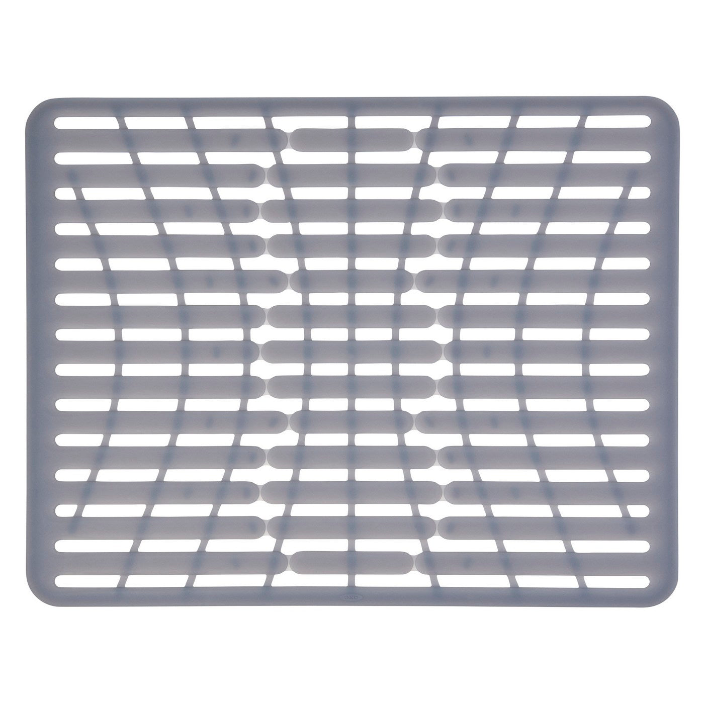 Lot : 1 Grand Tapis D'Évier En Silicone + 1 Organisateur D'Évier Inox